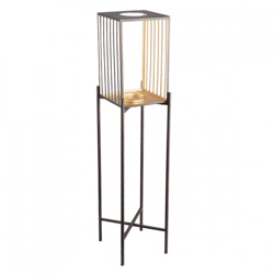 PTMD windlight on stand Axin L gold 120 cm