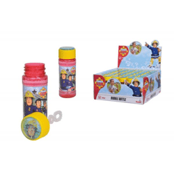 Simba 109252405 - Fireman Sam, soap bubble bottle 60ml, 3 assorted.