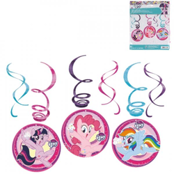 Spiral pendant My Little Pony 80 cm set of 6