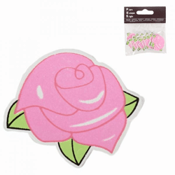 Decoration roses wood 3 cm set of 10