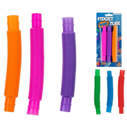 Out of the Blue fidget Pop Tube 13 cm 2 assorted set of 3