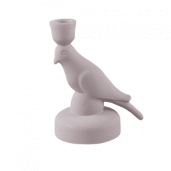 PTMD candlestick Rodan Bird gray 16.5 cm
