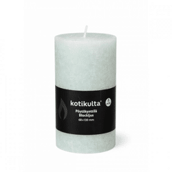 (R) Stump candle Rustic gray/green 6.8 x 13 cm