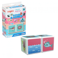 Geomag MagiCube Tiere & Häuser magnetischer Würfel 2er-Set