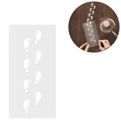 Ginger Ray Christmas stencil Elf Foot Print set of 2