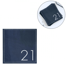 Ginger Ray napkins 21 years blue 33 x 33 cm 16 pieces