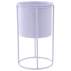 Housevitamin Blumentopf auf Ständer Metall lila 19 cm