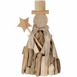 J-Line Statue Weihnachten Holz 30 cm