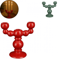 Candlestick Seasons 18,5 cm 2 assorted