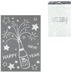 Window sticker Happy new year 40 cm