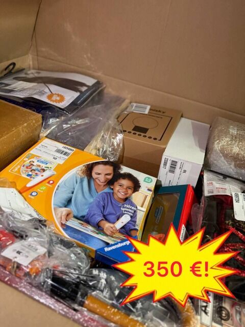 350 € Stock Mix Palette Haushaltsgeräte Kinderartikel Möbel Markenware Kategorie A/B/C Kundenrücksendungen 60-70 Stück pro Palette Versand