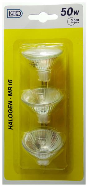 6 Stück 50 Watt Reflektorleuchte MR16 Halogen