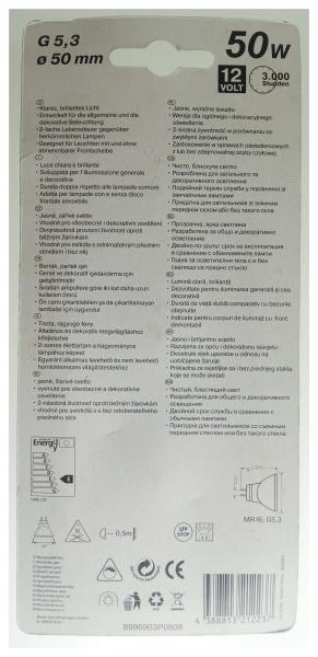 6 Stück 50 Watt Reflektorleuchte MR16 Halogen