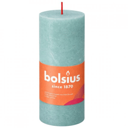 Bolsius stompkaars Rustiek eucalyptus groen 6,8 x 19 cm