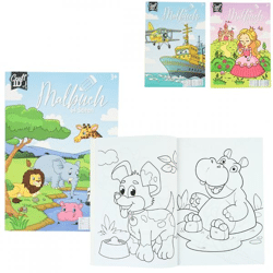 Craft ID coloring book A4 64 coloring pages 3 assorted