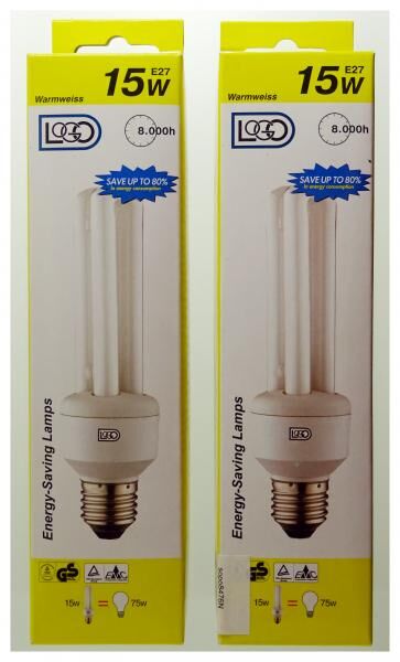 Energiesparlampe 15W, E27-Fassung