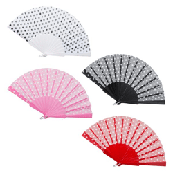Fan, fabric, dots, 4/s