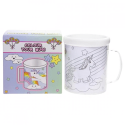 Färbe deine eigene Tasse Einhorn 10 cm