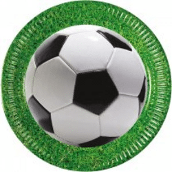 FOOTBALL PARTY - 8 FSC Next Generation Paper Plates 23cm