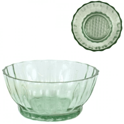 Glasschale mit geripptem Rand 9,5 cm