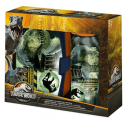 Jurassic World - Brotdose & Aluminium Trinkflasche