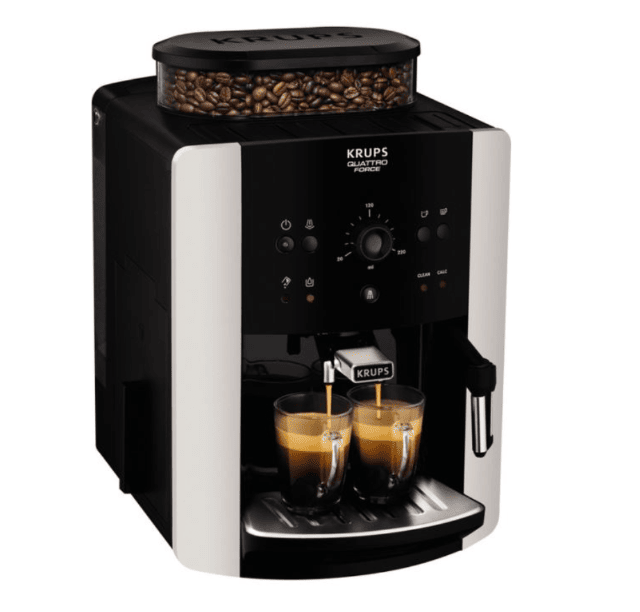 Krups YY3073FD Arabica Kaffeevollautomat mit Mahlwerk Schwarz