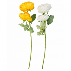 Kunstbloem Ranonkel 48 cm 2 assorti