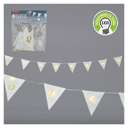 LED fairy lights, BE HAPPY, 8, approx. 150cmL