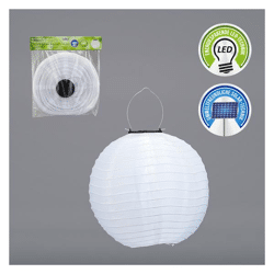 LED solar lantern OUTDOOR, white, gr, 30cm