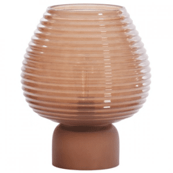 Light & Living tafellamp Alenna LED op batterij bruin 27 cm