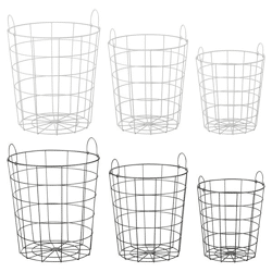 Metal basket with handle, 2/s, set of 3