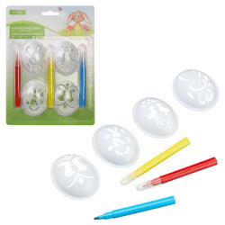 Easter egg stencil set, 7 pieces
