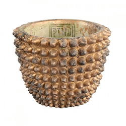 PTMD bloempot Vikka goudkleurig 12 cm