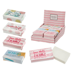 Soap bar saying, 4/s