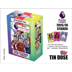 Topps Premier League Sticker 2025/2026 – TIN DOSE