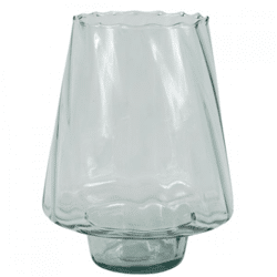 Vase glass transparent 23 cm