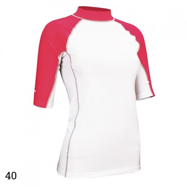 Waimea UV Shirt 40+ UPF Damen rosa/weiß Größe 40
