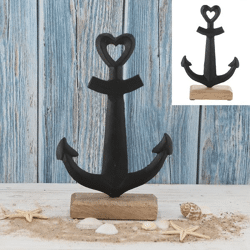 Anchor, aluminum, mango, black, S, approx. 17cmH