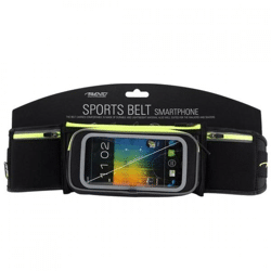 Avento smartphone 21PG sports belt black/fluor yellow one size