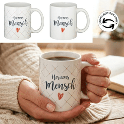Mug heart person, 2/s, 300ml, 9,5cm