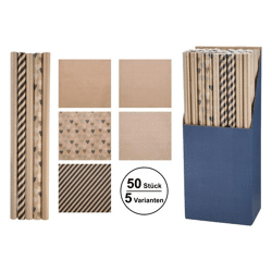 Geschenkpapier NATURE, 70x200cm, All YEAR, 5/s