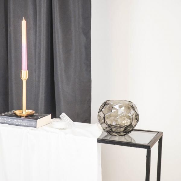 Hausvitamin Vase Muster grau 17 cm