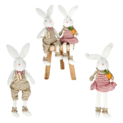 Kantenhocker Osterhase, Willkommen, 2/s, ca. 45cmH