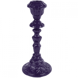 Kerzenleuchter Naomi Aluminium lila 18 cm