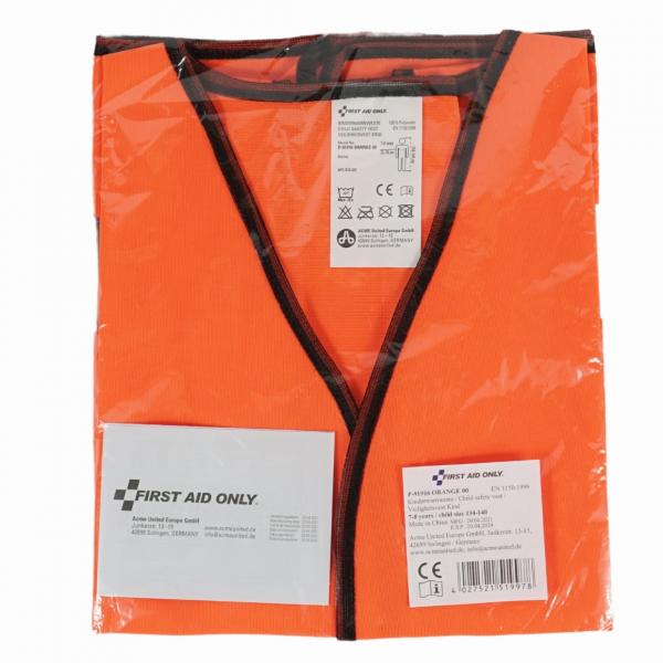 Kindersicherheitsweste orange Größe 134-140