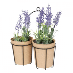 Artificial plant Lavender in pendant 22 cm