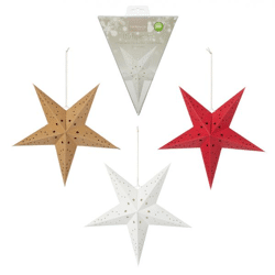 LED paper star, 3/s, with TIMER, approx. 40cm