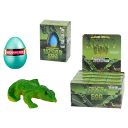 Magic egg, lizard, 4/s, approx. 6cmH