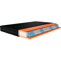 Matratze Taschenfederkern 90x200 cm weiße oder schwarze Bezug, gerollt