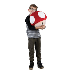 Nintendo Plush - T12955 - Mario Kart Red Mushroom - Plush cushion